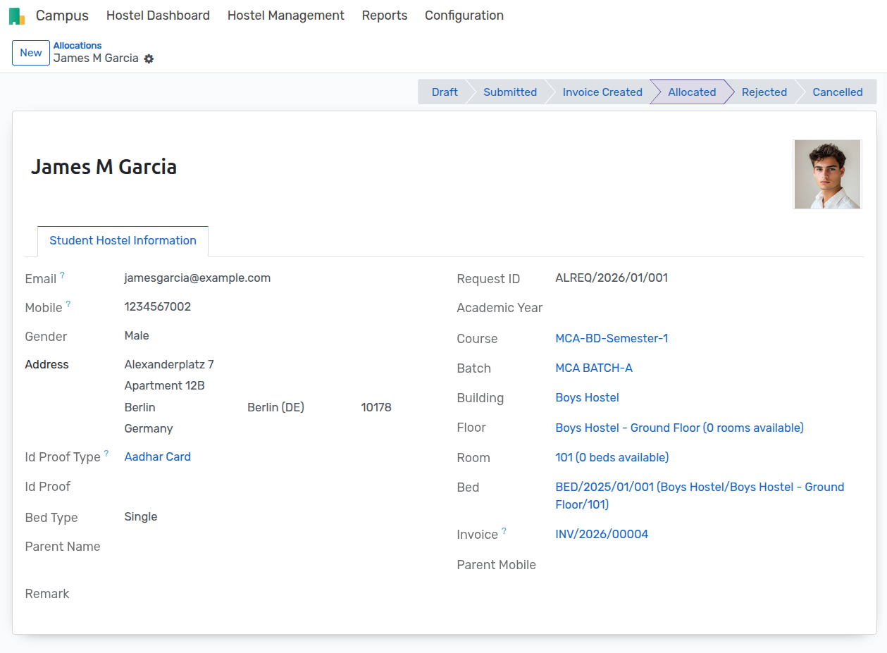 Backend Allocation Request Form