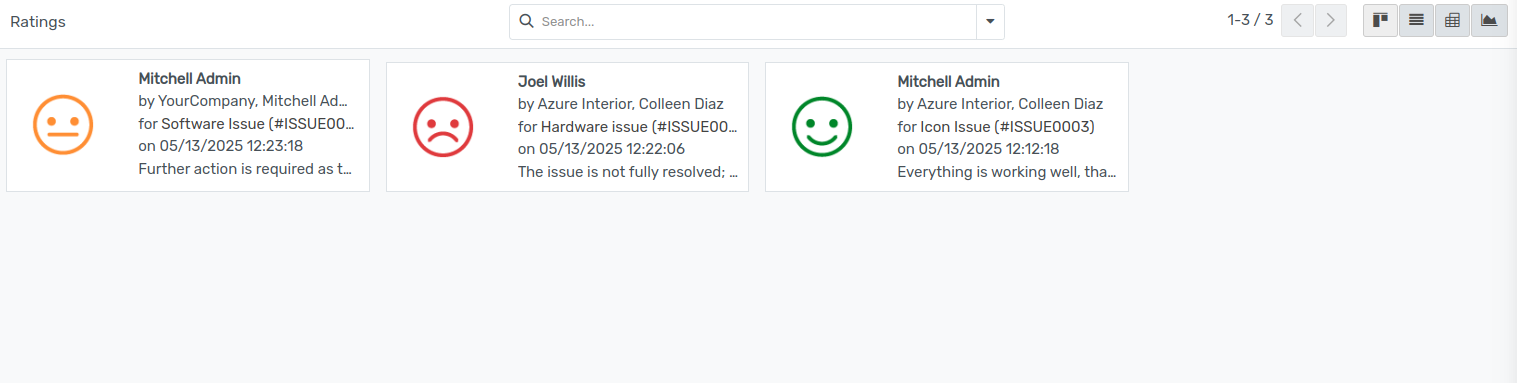 View of the helpdesk ticket from a user’s portal emphasizing the link to the helpdesk team in OpenEduCat Helpdesk.