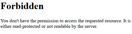 Prohibido no tienes permiso para acceder al recurso solicitado.